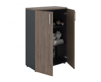 Шкаф NW 1280 закрытый темный орех/антрацит Шкаф NW 1280 закрытый темный орех/антрацит