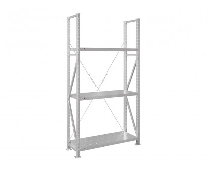 Стеллаж MS U 2000x1000x400/3 перфорированные полки Стеллаж MS U 2000x1000x400/3 перфорированные полки