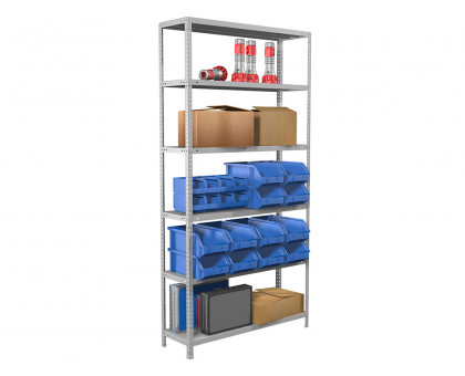 Стеллаж металлический MS Standart 200/100x40/6 Стеллаж металлический MS Standart 200/100x40/6